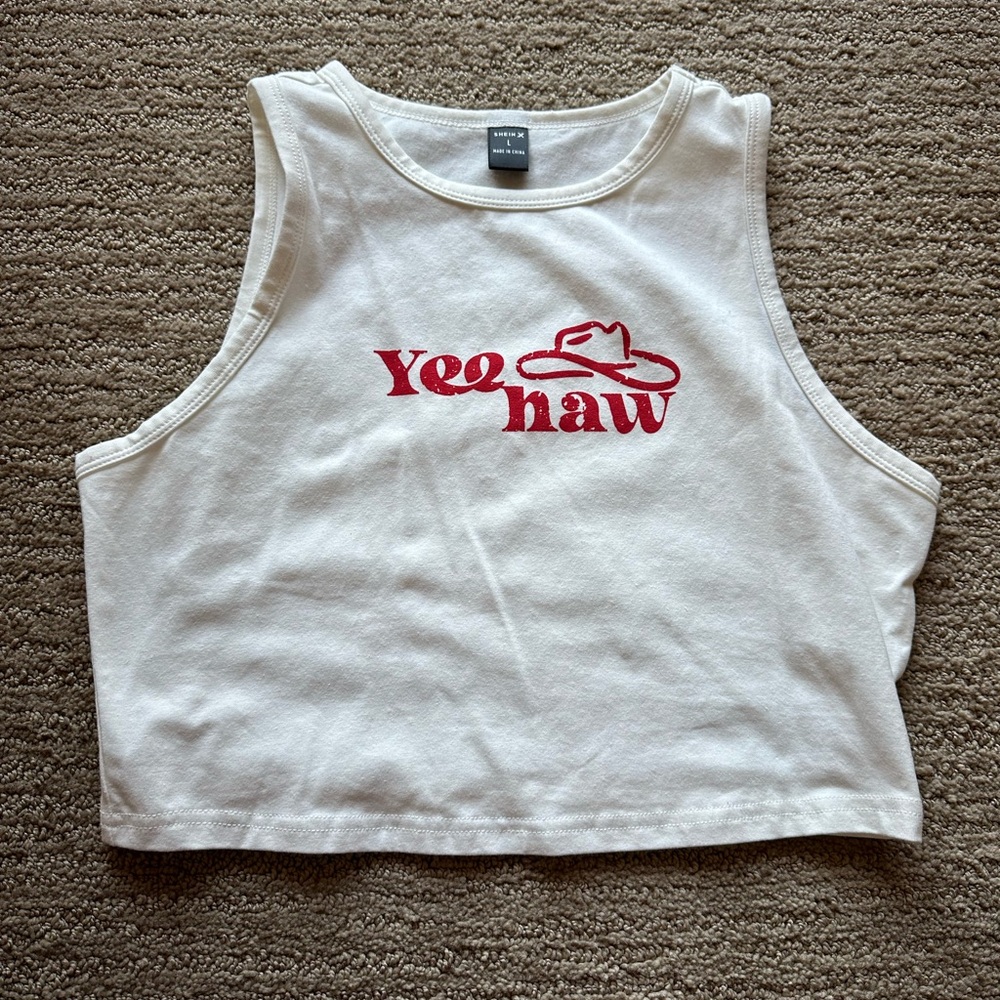 Yee Haw cropped tank top